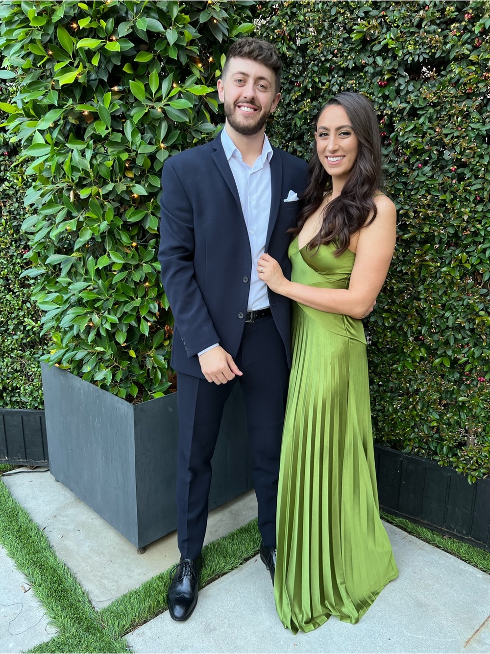 ASOS Olive Green Satin Maxi Dress with Spaghetti Straps